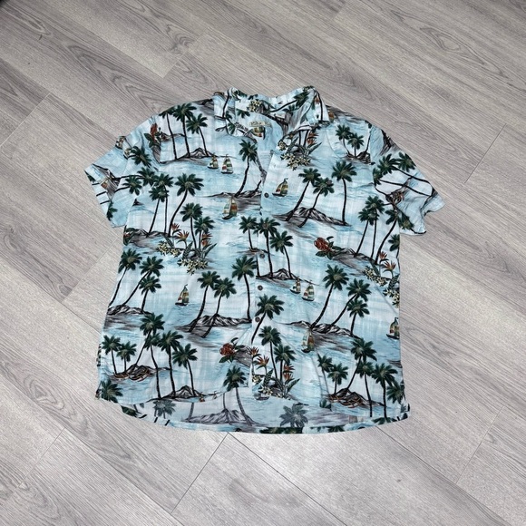 Batek Bay Tropical Print Men's Hawaiian Shirt 2XB - Picture 1 of 8
